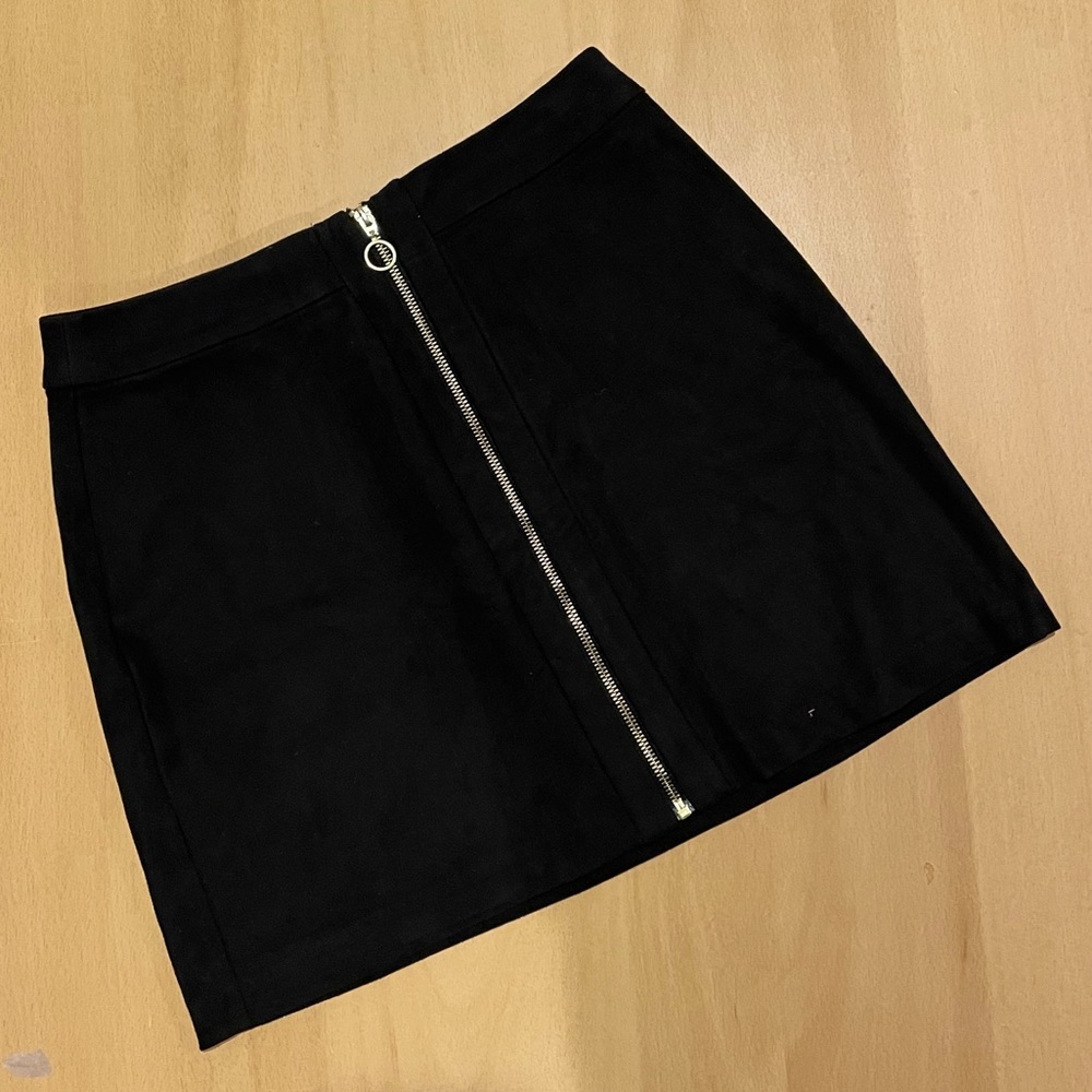H&M zipper front skirt